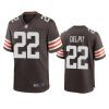 mens browns grant delpit brown game jersey