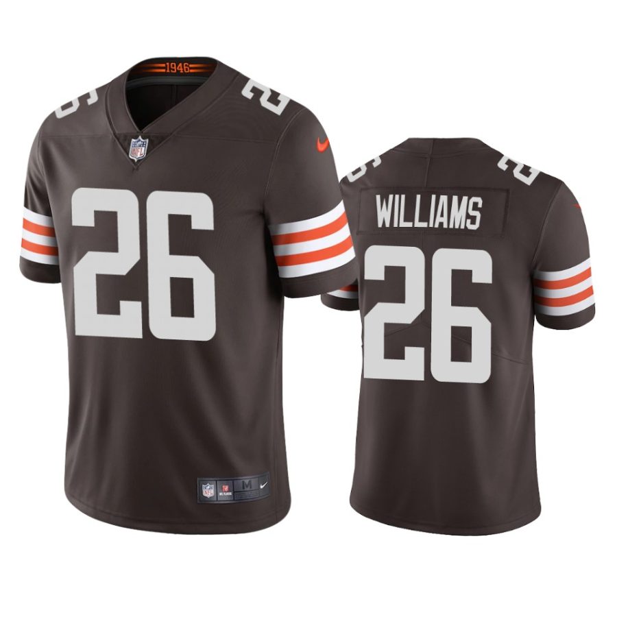 mens browns greedy williams brown 2020 vapor limited jersey