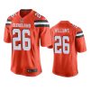 mens browns greedy williams orange game jersey