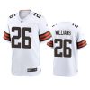 mens browns greedy williams white 2020 game jersey