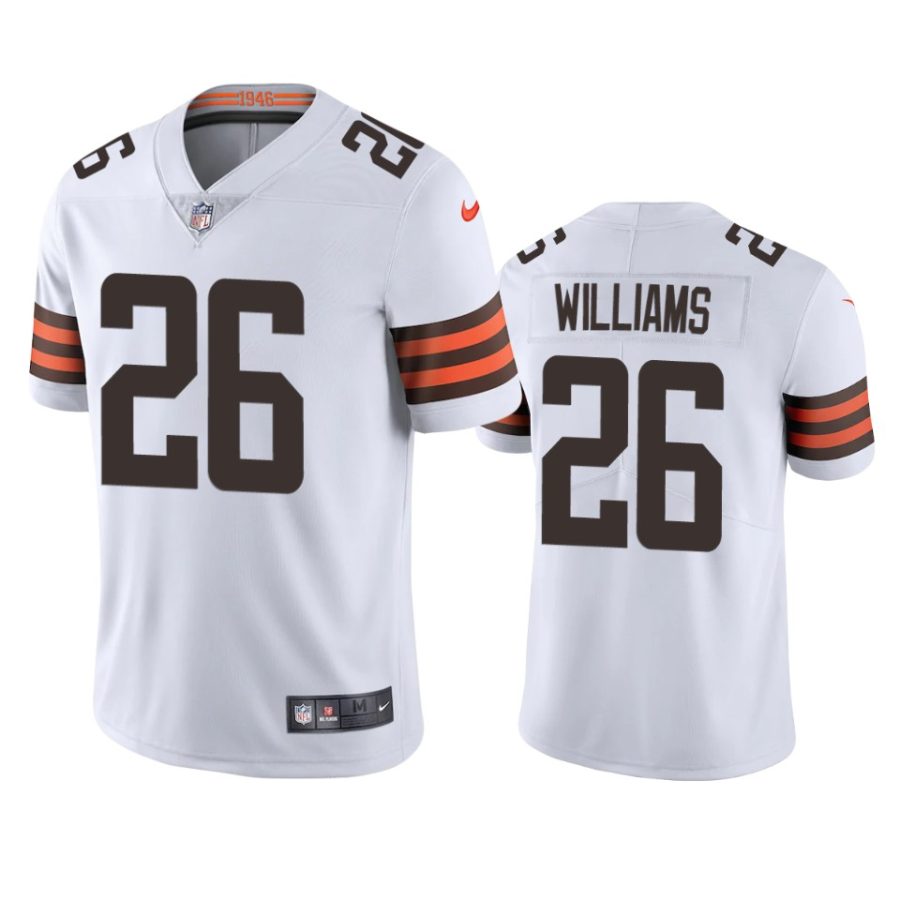 mens browns greedy williams white 2020 vapor limited jersey