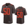mens browns jacob phillips brown alternate game jersey