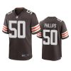 mens browns jacob phillips brown game jersey