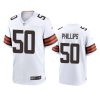 mens browns jacob phillips white game jersey