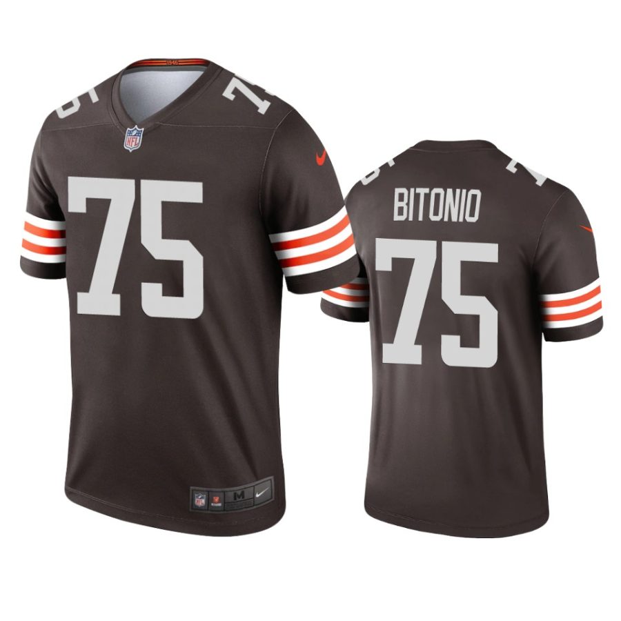 mens browns joel bitonio brown 2020 legend jersey