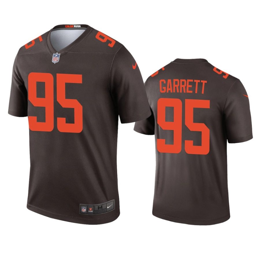 mens browns myles garrett brown 2020 alternate legend jersey