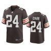 mens browns nick chubb brown 2020 game jersey