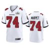 mens buccaneers ali marpet white super bowl lv game jersey