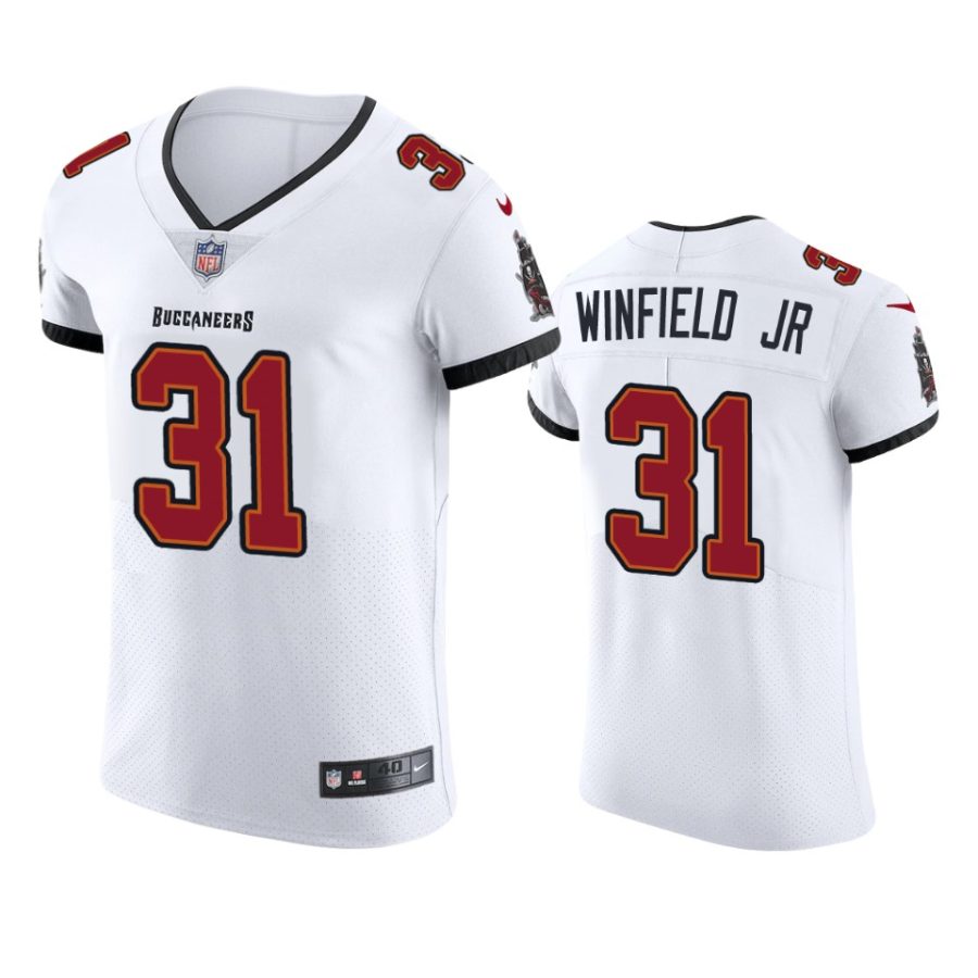 mens buccaneers antoine winfield jr. white vapor elite jersey