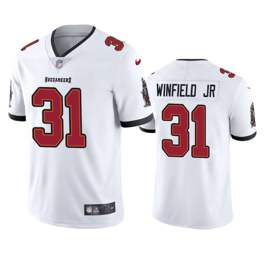 mens buccaneers antoine winfield jr. white vapor limited jersey