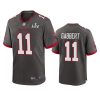 mens buccaneers blaine gabbert pewter super bowl lv game jersey