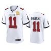 mens buccaneers blaine gabbert white super bowl lv champions game jersey