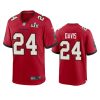 mens buccaneers carlton davis red super bowl lv game jersey