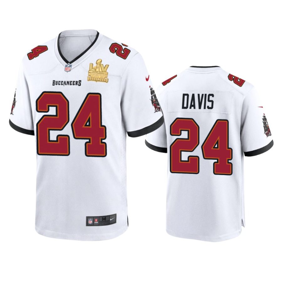 mens buccaneers carlton davis white super bowl lv champions game jersey