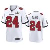 mens buccaneers carlton davis white super bowl lv game jersey