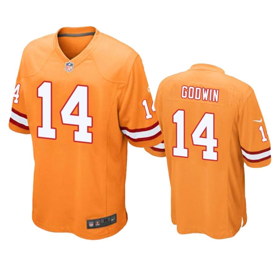 mens buccaneers chris godwin orange game jersey