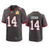 mens buccaneers chris godwin pewter super bowl lv champions game jersey