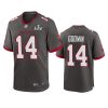 mens buccaneers chris godwin pewter super bowl lv game jersey