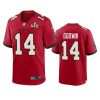 mens buccaneers chris godwin red super bowl lv game jersey