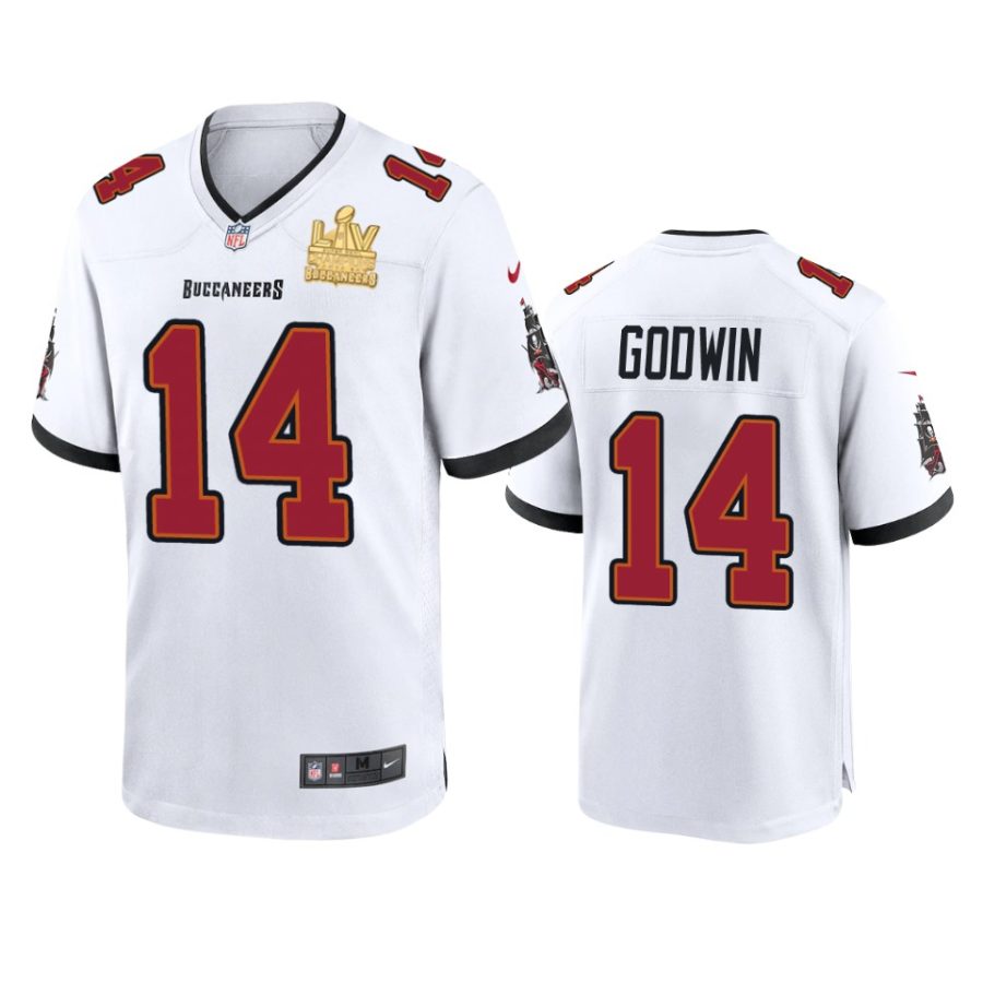 mens buccaneers chris godwin white super bowl lv champions game jersey