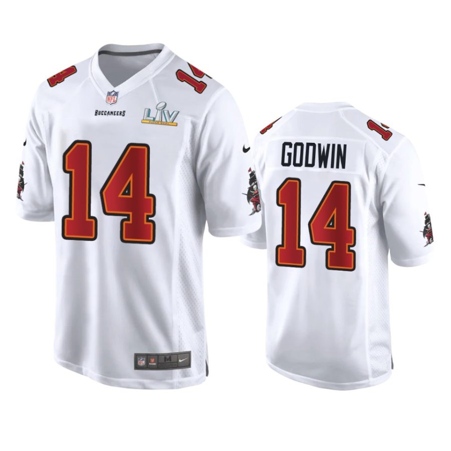 mens buccaneers chris godwin white super bowl lv game fashion jersey