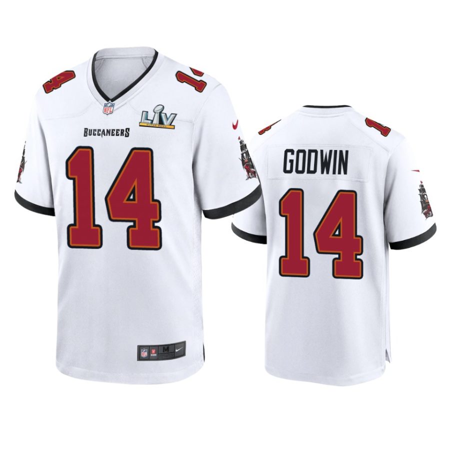 mens buccaneers chris godwin white super bowl lv game jersey