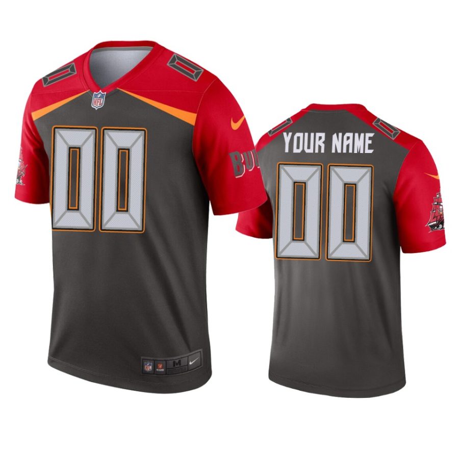 mens buccaneers custom pewter inverted legend jersey