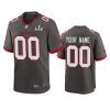 mens buccaneers custom pewter super bowl lv game jersey