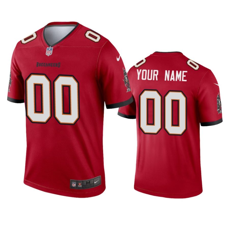 mens buccaneers custom red 2020 legend jersey