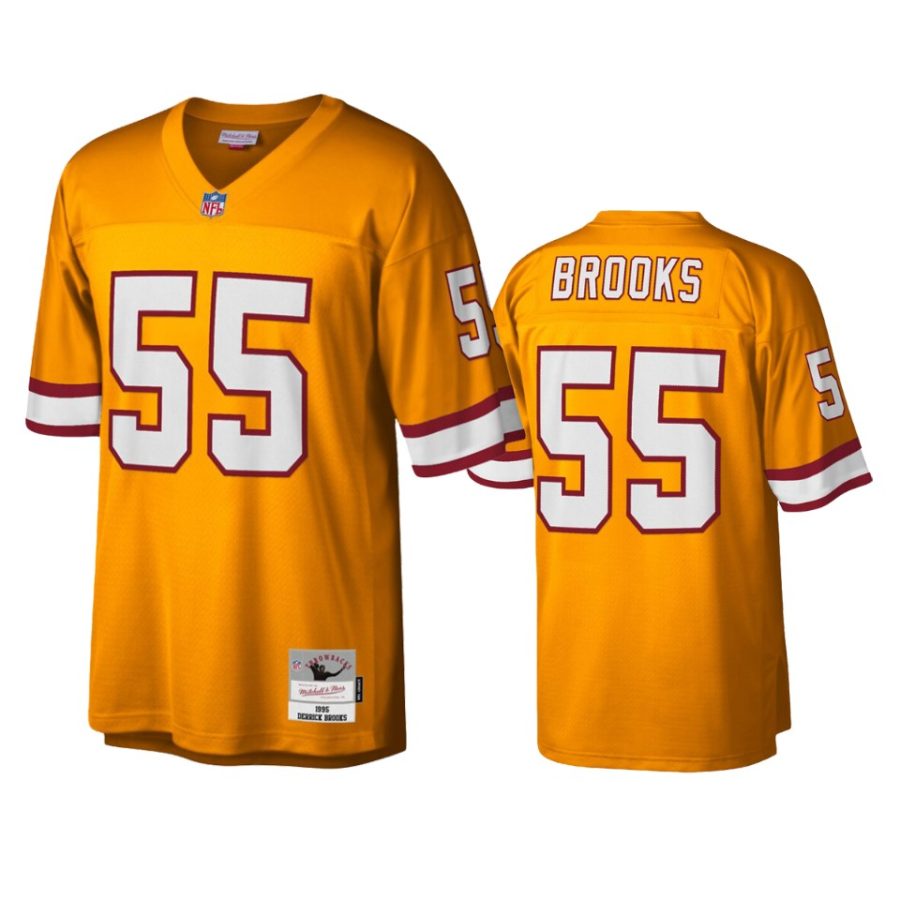 mens buccaneers derrick brooks orange legacy replica jersey