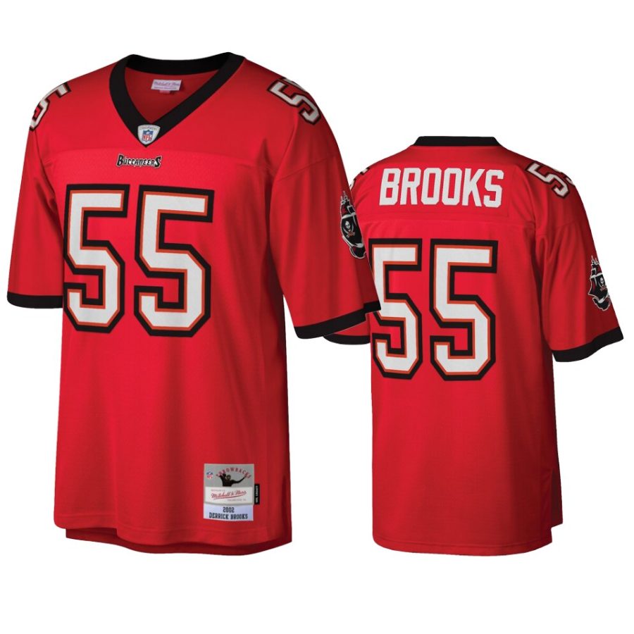 mens buccaneers derrick brooks red legacy replica jersey