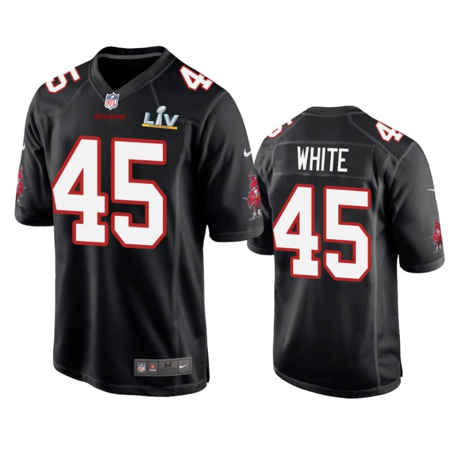 mens buccaneers devin white black super bowl lv game fashion jersey