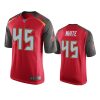 mens buccaneers devin white red 100th season game jersey