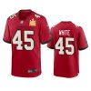 mens buccaneers devin white red super bowl lv champions game jersey