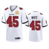 mens buccaneers devin white white super bowl lv champions game jersey