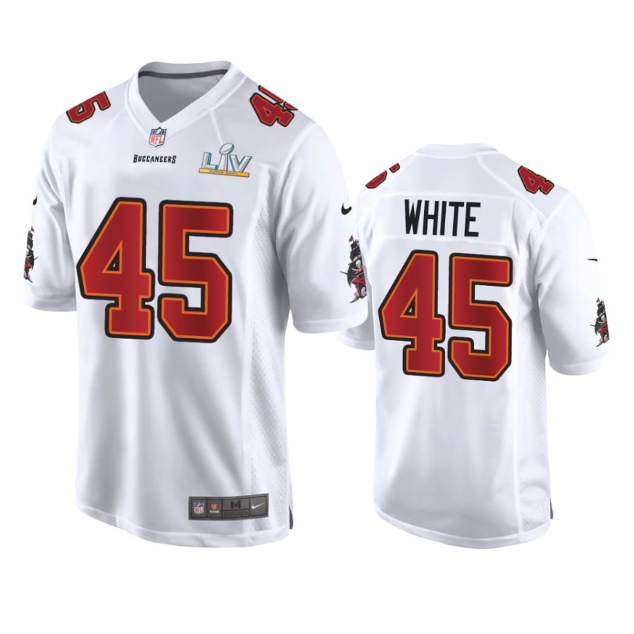 mens buccaneers devin white white super bowl lv game fashion jersey