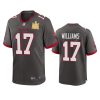 mens buccaneers doug williams pewter super bowl lv champions game jersey