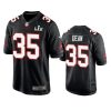 mens buccaneers jamel dean black super bowl lv game fashion jersey