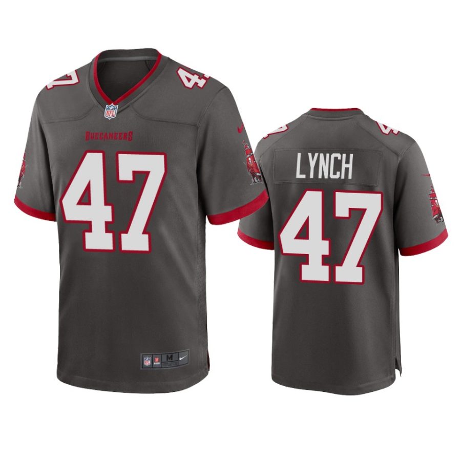 mens buccaneers john lynch pewter 2020 game jersey