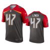 mens buccaneers john lynch pewter inverted legend jersey