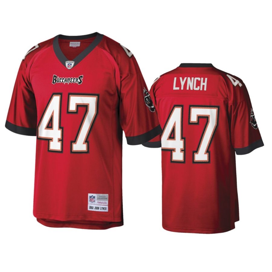 mens buccaneers john lynch red legacy replica jersey