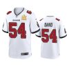 mens buccaneers lavonte david white super bowl lv champions game jersey