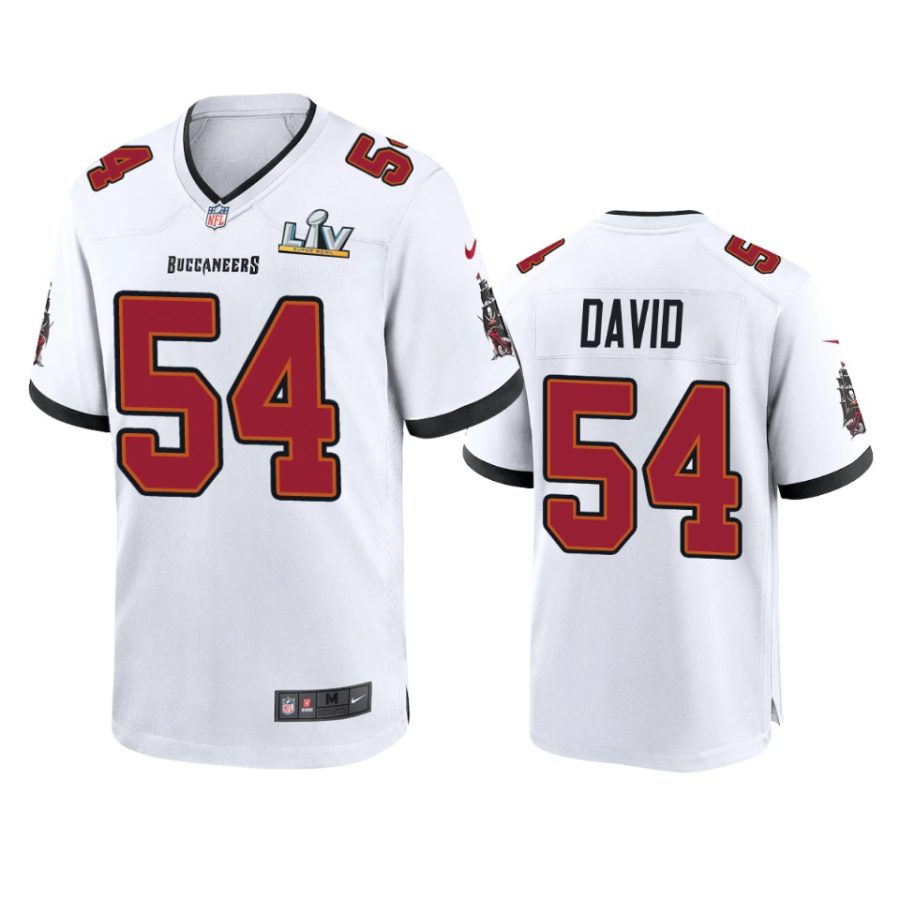 mens buccaneers lavonte david white super bowl lv game jersey