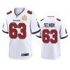 mens buccaneers lee roy selmon white super bowl lv champions game jersey