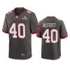 mens buccaneers mike alstott pewter super bowl lv game jersey