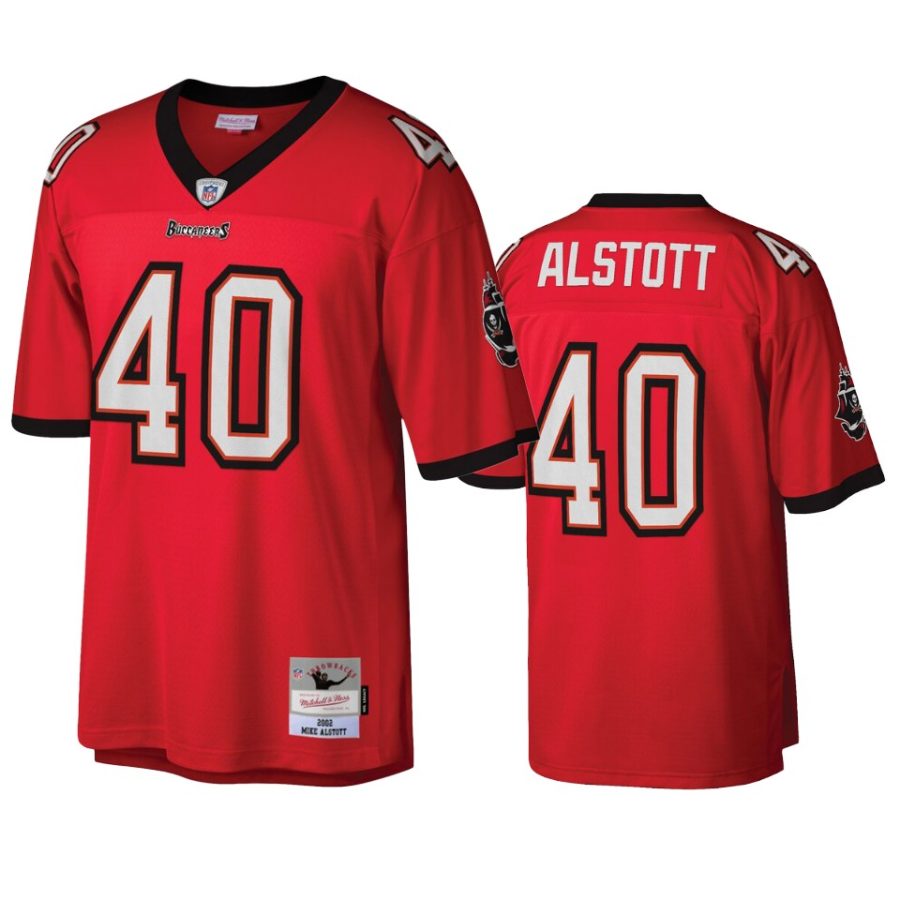 mens buccaneers mike alstott red legacy replica jersey