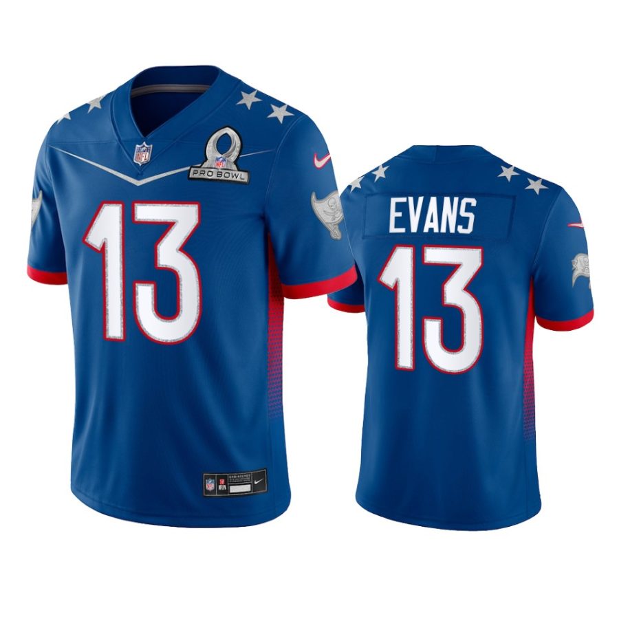 mens buccaneers mike evans royal game 2022 nfc pro bowl jersey