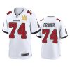 mens buccaneers paul gruber white super bowl lv champions game jersey