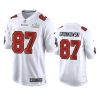 mens buccaneers rob gronkowski white super bowl lv game fashion jersey