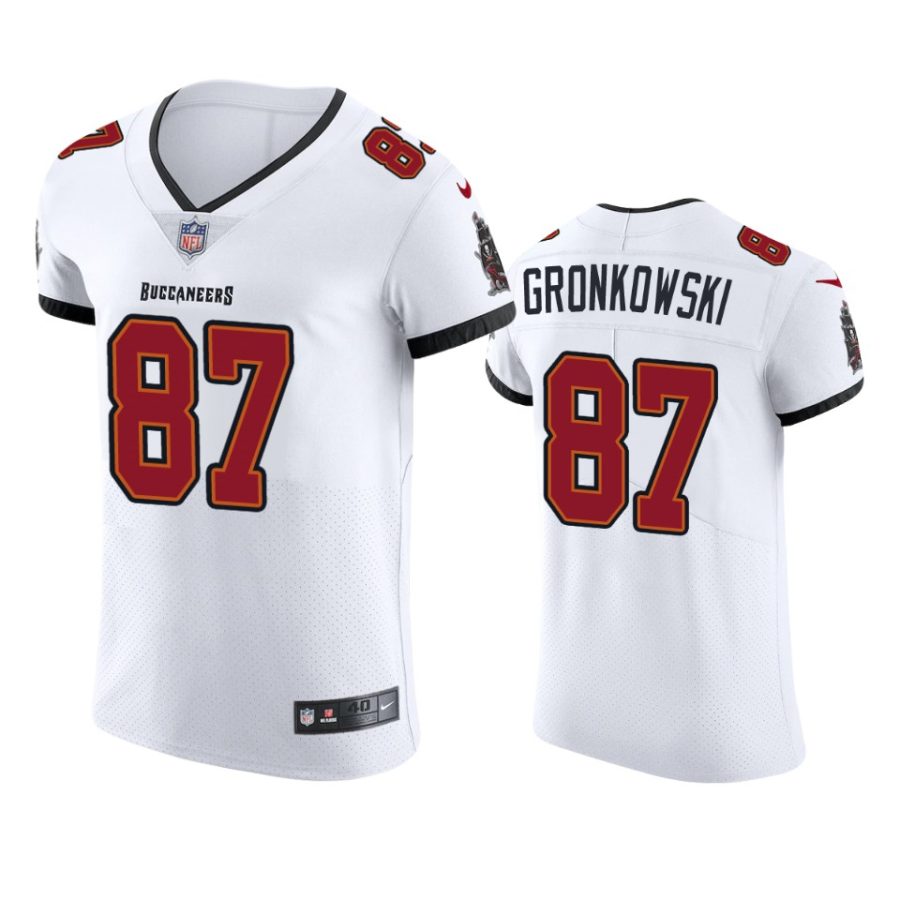 mens buccaneers rob gronkowski white vapor elite jersey